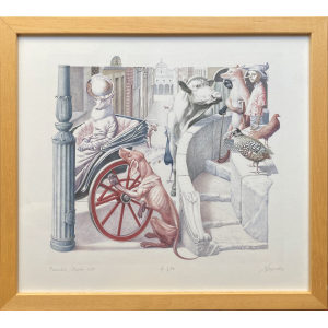 Iassen Ghiuselev Framed Giclee Print Pinocchio Ch XVIII All Animals